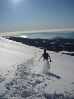 running in the snow